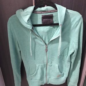 Green hoodie